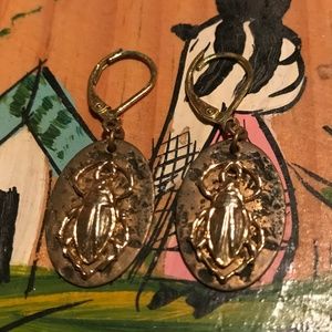 3 for $10:  Unique Scarab Beetle Earrings